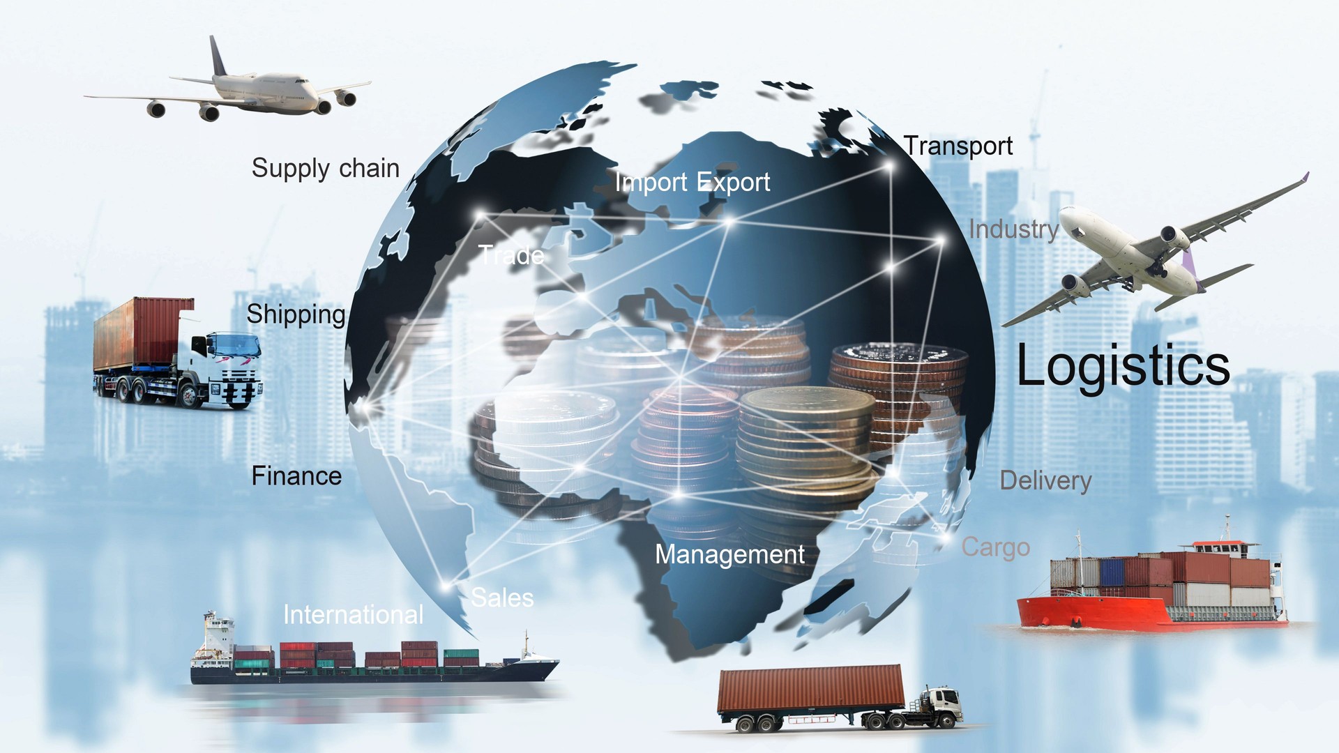 Transportation, import-export, logistic